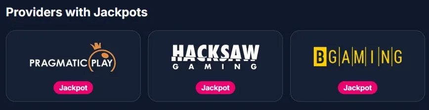 Dostawcy z jackpotami w Lukkly: Pragmatic Play, Hacksaw i BGaming
